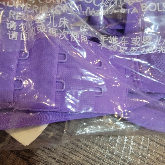Aerie Smoothez Unlined Mesh Balconette Bra Purple Size 32C NWT! - Picture 7 of 8